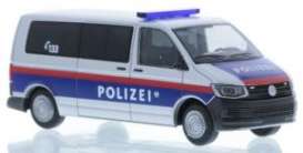 Volkswagen  - T6 white/blue/red - 1:87 - Rietze - R53740 - RZ53740 | Toms Modelautos