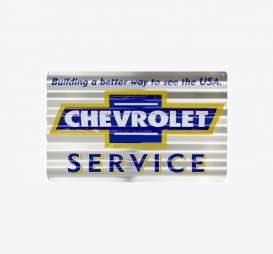 Tac Signs  - Chevrolet silver/blue/yellow - Tac Signs - COR32033 - tacCOR32033 | Toms Modelautos