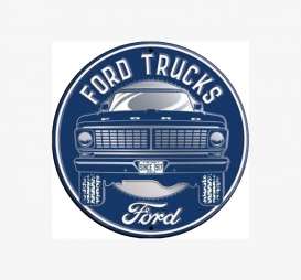 Tac-Signs Big Round  - Ford blue/silver - Tac Signs - 24RD31 - tacB24RD31 | Toms Modelautos