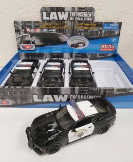 Chevrolet  - Camaro 2017 black/white - 1:24 - Motor Max - 76967D - mmax76967D | Toms Modelautos