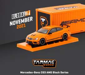 Mercedes Benz  - C63 AMG 2020 orange - 1:64 - Tarmac - T64G-009-OR - TC-T64G009OR | Toms Modelautos