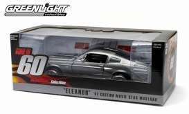 Ford  - Mustang *Eleanor* 1967 grey - 1:18 - GreenLight - 12909 - gl12909 | Toms Modelautos