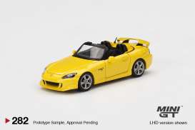 Honda  - S2000 CR Rio 2020 yellow - 1:64 - Mini GT - 00282-L - MGT00282lhd | Toms Modelautos