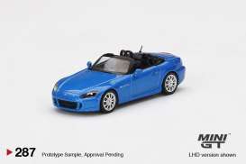 Honda  - S2000 (AP2) 2020 blue - 1:64 - Mini GT - 00287-L - MGT00287lhd | Toms Modelautos