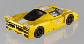 Ferrari  - 2006 yellow w/white stripe - 1:43 - Hotwheels Elite - mvN5612 - hwmvN5612 | Toms Modelautos
