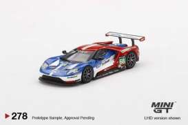 Ford  - GT LMGTE PRO #68 2016 white/red/blue - 1:64 - Mini GT - 00278-L - MGT00278Lhd | Toms Modelautos