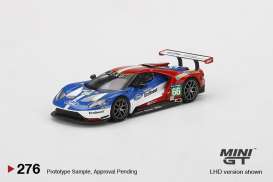 Ford  - GT LMGTE PRO 4-car set 2016 white/red/blue - 1:64 - Mini GT - MGTS0001 - MGTS0001Lhd | Toms Modelautos