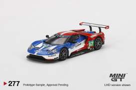 Ford  - GT LMGTE PRO 4-car set 2016 white/red/blue - 1:64 - Mini GT - MGTS0001 - MGTS0001Lhd | Toms Modelautos