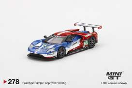 Ford  - GT LMGTE PRO 4-car set 2016 white/red/blue - 1:64 - Mini GT - MGTS0001 - MGTS0001Lhd | Toms Modelautos