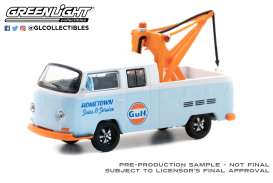 Volkswagen  - Double Cab pick-up 1969 gulf blue/orange/white - 1:64 - GreenLight - 35220 - gl35220B | Toms Modelautos