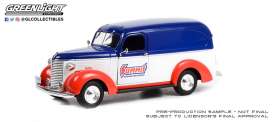 Chevrolet  - Panel Truck 1939 red/white/blue - 1:24 - GreenLight - 85061 - gl85061 | Toms Modelautos
