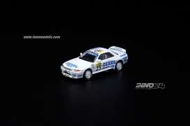 Nissan  - Skyline GT-R  white/blue - 1:64 - Inno Models - in64-R32-ZEX91 - in64R32ZEX91 | Toms Modelautos