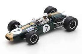 Brabham  - BT22 1966 green/white - 1:43 - Spark - S7093 - spaS7093 | Toms Modelautos