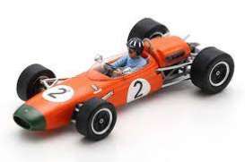 Brabham  - BT11A 1965 orange/white - 1:43 - Spark - S7432 - spaS7432 | Toms Modelautos