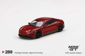 Porsche  - Tayman Turbo S 2020 carmine red - 1:64 - Mini GT - 00289-L - MGT00289lhd | Toms Modelautos