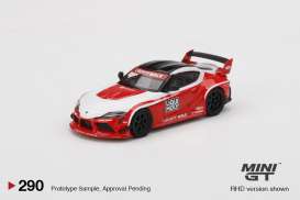 LB Works Toyota - Tayman Turbo S 2020 red/white - 1:64 - Mini GT - 00290-R - MGT00290rhd | Toms Modelautos