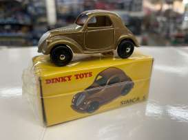 Simca  - 5 Topolino green-brown - Magazine Models - 5720cmc025 - magDT5720cmc025 | Toms Modelautos