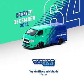 Toyota - Hiace blue/green - 1:64 - Tarmac - T64-038-FAL - TC-T64-038FAL | Toms Modelautos Toyota - Hiace blue/green - 1:64 - Tarmac - T64-038-FAL - TC-T64-038FAL | Toms Modelautos