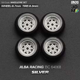 Wheels &amp; tires Rims & tires - 2021 silver/chrome - 1:64 - Mot Hobby - BC64068 - MotBC64068 | Toms Modelautos