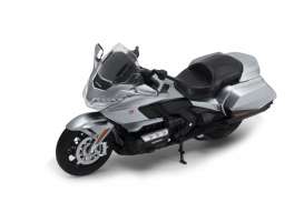 Honda  - Goldwing grey - 1:12 - Welly - 62202 - welly62202gy | Toms Modelautos