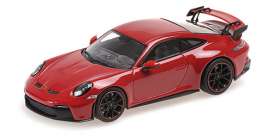 Porsche  - 911 (992) GT3 2020 red - 1:43 - Minichamps - 410069202 - mc410069202 | Toms Modelautos