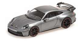 Porsche  - 911 (992) GT3 2020 grey metallic - 1:43 - Minichamps - 410069205 - mc410069205 | Toms Modelautos