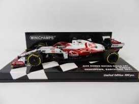 Alfa Romeo  - C41 2021 white/red - 1:43 - Minichamps - 417210107 - mc417210107 | Toms Modelautos