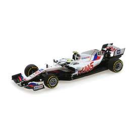 Haas  - VF-21 2021 white/blue/red - 1:43 - Minichamps - 417210147 - mc417210147 | Toms Modelautos