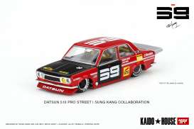 Datsun  - 510 Pro Street Kaido House red/black - 1:64 - Mini GT - KHMG003 - MGTKHMG003 | Toms Modelautos