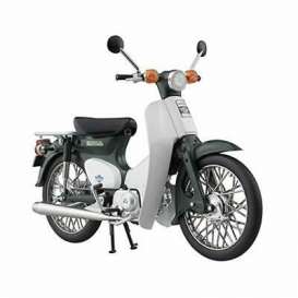 Honda  - Super Cub50 green/white - 1:12 - Aoshima - 10565 - abksky10565 | Toms Modelautos