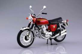 Honda  - CB750Four (Ko) candy red - 1:12 - Aoshima - 10432 - abksky10432 | Toms Modelautos