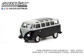 Volkswagen  - Type 2 1962 black/silver - 1:64 - GreenLight - 37250A - gl37250A | Toms Modelautos