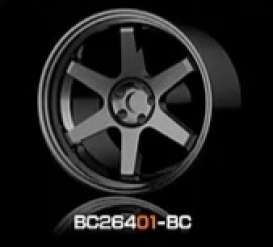 Wheels &amp; tires Rims & tires - 2021 black chrome - 1:64 - Mot Hobby - BC26401-BC - MotBC26401-BC | Toms Modelautos
