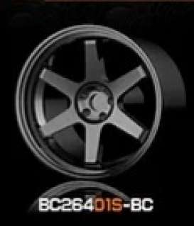 Wheels &amp; tires Rims & tires - 2021 black chrome - 1:64 - Mot Hobby - BC26401S-BC - MotBC26401S-BC | Toms Modelautos