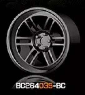 Wheels &amp; tires Rims & tires - 2021 black chrome - 1:64 - Mot Hobby - BC26403S-BC - MotBC26403S-BC | Toms Modelautos