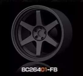 Wheels &amp; tires Rims & tires - 2021 flat black - 1:64 - Mot Hobby - BC26401-FB - MotBC26401-FB | Toms Modelautos