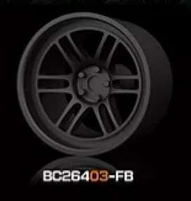 Wheels &amp; tires Rims & tires - 2021 flat black - 1:64 - Mot Hobby - BC26403-FB - MotBC26403-FB | Toms Modelautos