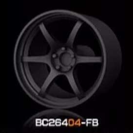 Wheels &amp; tires Rims & tires - 2021 flat black - 1:64 - Mot Hobby - BC26404-FB - MotBC26404-FB | Toms Modelautos