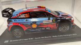 Hyundai  - i20 WRC #6 Sordo/Del Barrio 2019 blue/red/black - 1:24 - Magazine Models - mag24raI20 | Toms Modelautos