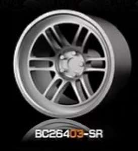 Wheels &amp; tires Rims & tires - 2021 silver - 1:64 - Mot Hobby - BC26403-SR - MotBC26403-SR | Toms Modelautos