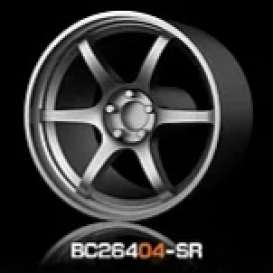 Wheels &amp; tires Rims & tires - 2021 silver - 1:64 - Mot Hobby - BC26404-SR - MotBC26404-SR | Toms Modelautos