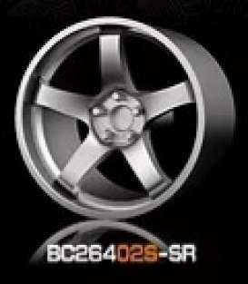 Wheels &amp; tires Rims & tires - 2021 silver - 1:64 - Mot Hobby - BC26402S-SR - MotBC26402S-SR | Toms Modelautos