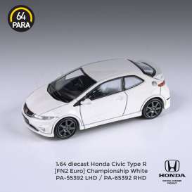Honda  - Civic Type R FN2 white - 1:64 - Para64 - 55392L - pa55392L | Toms Modelautos