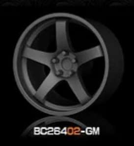Wheels &amp; tires Rims & tires - 2021 gun metal - 1:64 - Mot Hobby - BC26402-GM - MotBC26402-GM | Toms Modelautos
