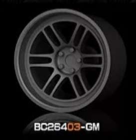 Wheels &amp; tires Rims & tires - 2021 gun metal - 1:64 - Mot Hobby - BC26403-GM - MotBC26403-GM | Toms Modelautos