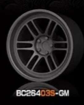 Wheels &amp; tires Rims & tires - 2021 gun metal - 1:64 - Mot Hobby - BC26403S-GM - MotBC26403S-GM | Toms Modelautos