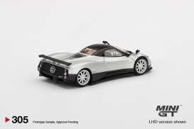 Pagani  - Zonda F silver - 1:64 - Mini GT - 00305-L - MGT00305lhd | Toms Modelautos