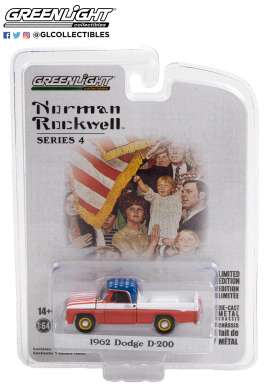 Dodge  - D-200 1962 red/white/blue - 1:64 - GreenLight - 54060C - gl54060C | Toms Modelautos