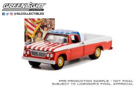 Dodge  - D-200 1962 red/white/blue - 1:64 - GreenLight - 54060C - gl54060C | Toms Modelautos