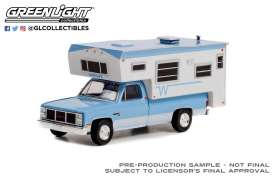 GMC  - Sierra 2500 1985 blue/white - 1:64 - GreenLight - 30338 - gl30338 | Toms Modelautos